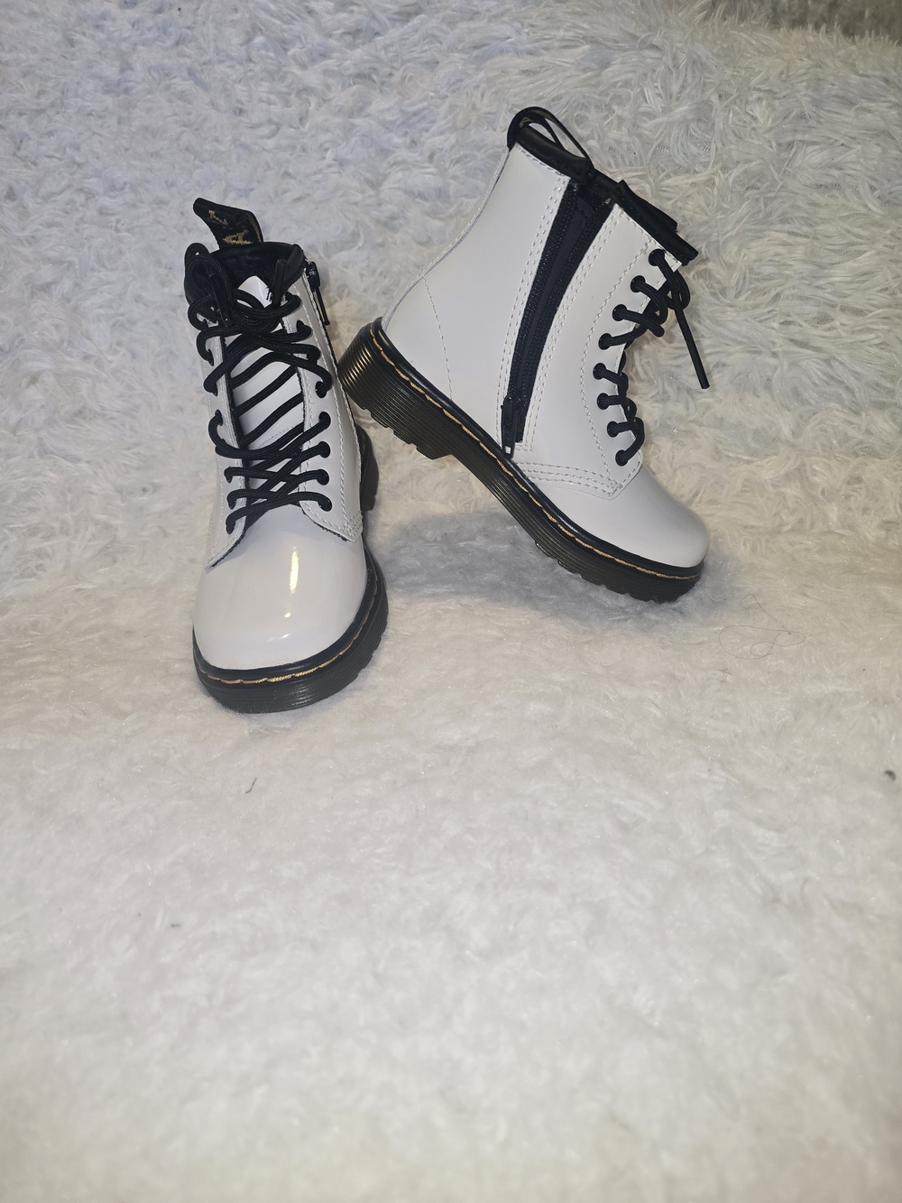 Dr. Martens 1460 Patent Leather Lace Up Bootsite Boots TODDLER